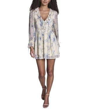 BCBGMAXAZRIA Fit And Flare Dress - White