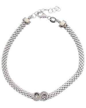 Meshmerise 18K Over 0.10 Ct. Tw. Diamond Bangle - Metallic