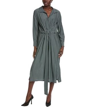 Akris Silk Midi Dress - Green