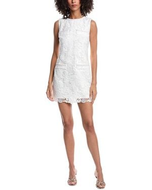 MILLY 3D Lace Mini Dress - White