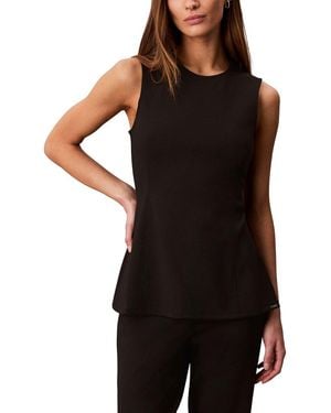Calvin Klein Ponte Top - Black