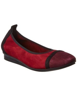 Arche Ninour Leather Flat - Red