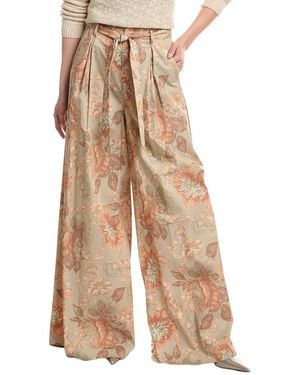 L'Agence Chantae Paperbag Ultra Wide Pant - Natural