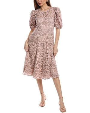 Eliza J Lace Midi Dress - Pink