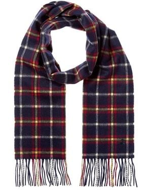 Brooks Brothers Literary Plaid Wool & Cashmere-Blend Scarf - Blue