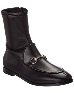 Gucci Jordaan Leather Bootie - Black