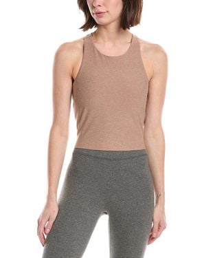 Beyond Yoga Spacedye High Neck Cropped Tank - Gray