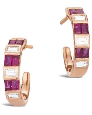 Le Vian 14K Rose 0.94 Ct. Tw. Diamond & Ruby Earrings - Pink