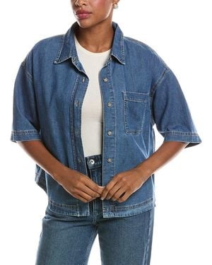 Velvet By Graham & Spencer Kaddy Denim Top - Blue