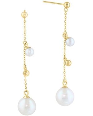 Effy Fine Jewelry 14K 4Mm, 8Mm Pearl Earrings - White