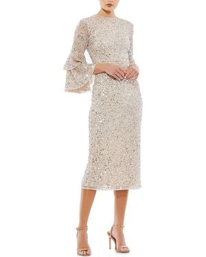 Mac Duggal Embellished Cocktail Dress - Natural