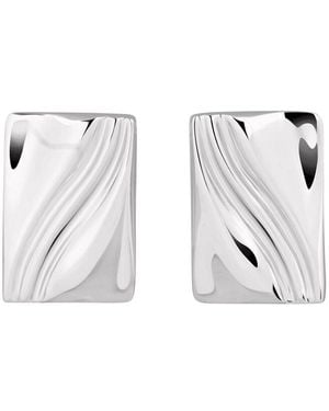 Electric Picks Plated Elouise Statement Earrings - Metallic