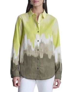 DKNY Voile Ombre Shirt - Green