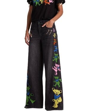 Alice + Olivia Amazing Low-Rise Baggy Jean - Black