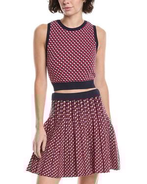 525 America Crochet Jacquard Tank Top - Purple