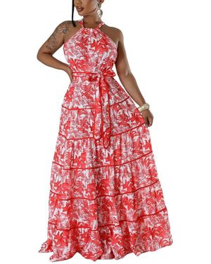 Emma way Maxi Dress - Red