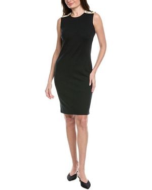 St. John Milano Knit Wool-Blend Sheath Dress - Black