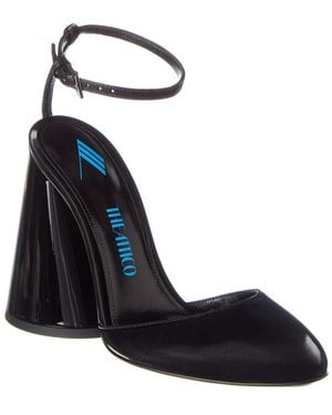 The Attico Luz Patent Slingback Pump - Blue