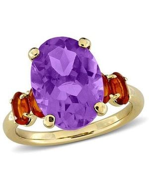 Rina Limor 00 Ct. Tw. Amethyst & Madeira Citrine Ring - Purple