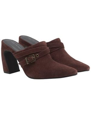 Free People Date Night Suede Mule - Brown