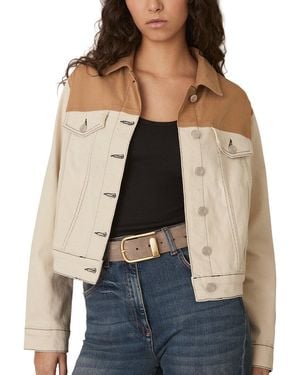 Reiss Maddie Crafted Denim Jacket - Blue