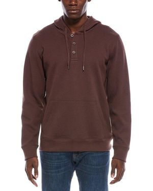 Onia Heavyweight Waffle Hoodie - Brown