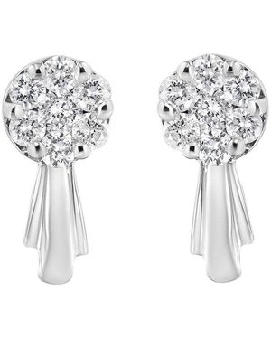Haus of Brilliance 14K 0.87 Ct. Tw. Diamond Stud Earrings - White