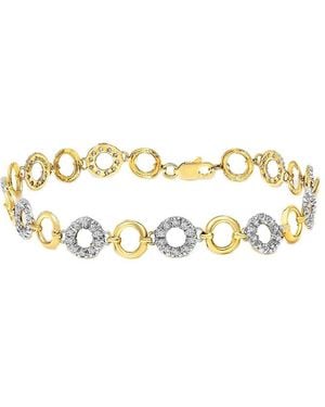Haus of Brilliance 14K 0.50 Ct. Tw. Diamond Link Bracelet - Metallic