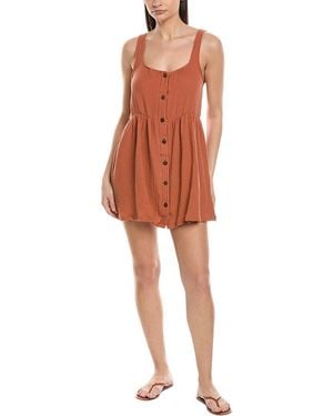 Nicole Miller Button Front Dress - Red