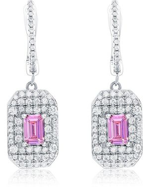 Suzy Levian CZ Jewelry Suzy Levian Cz Dangle Earrings - White