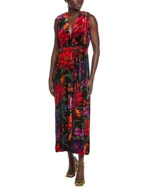 FARM Rio Flower Season Wrap Maxi Dress - Red