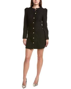 JLuxe Wool-Blend Mini Dress - Black