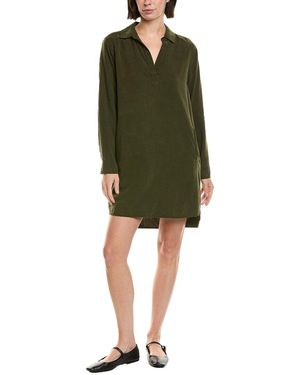 Bella Dahl Long Sleeve A-Line Dress - Green