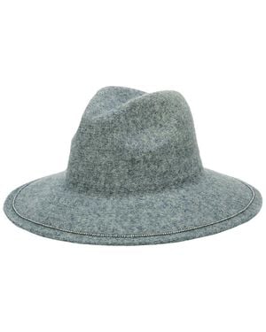 San Diego Hat Among Stars Wool-blend Fedora - Blue