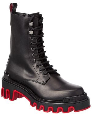 Christian Louboutin Dune Trott Alta Leather Boot - Black