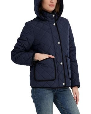 Tahari Rosie Quilted Jacket - Blue