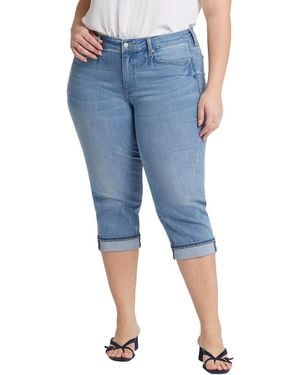 NYDJ Plus Marilyn Lakefront Crop Jean - Blue
