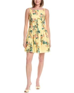 Julia Jordan Poplin Sleeveless Mini Dress - Yellow