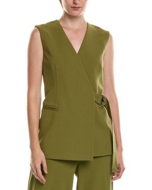 Anne Klein Wrap Vest - Green