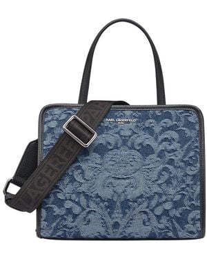 KARL LAGERFELD Karl Laggerfeld Maybelle Satchel - Blue