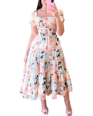 Vincent Midi Dress - White