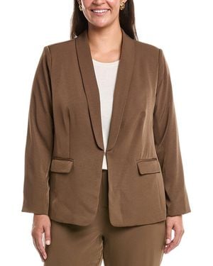 Tahari Plus Blazer - Brown