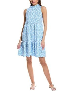Duffield Lane Nicola Mini Dress - Blue