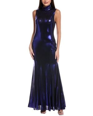 Rene Ruiz Tiered Gown - Blue