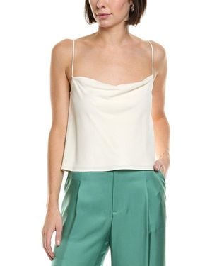 LAPOINTE Pebble Crepe Cami Shirt - Green