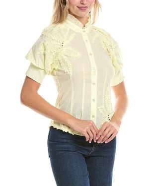 Gracia Floral Blouse - Natural