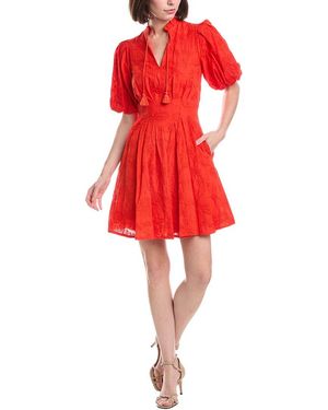 Eliza J Short Sleeve Mini Dress - Red