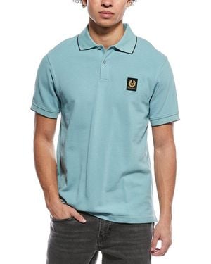 Belstaff Double Tipped Polo Shirt - Blue