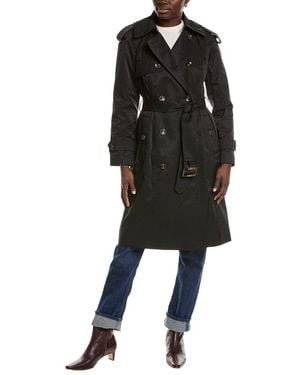 London Fog Long Trench Coat - Black