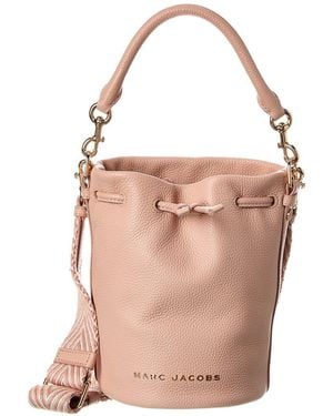Marc Jacobs Leather Bucket Bag - Pink